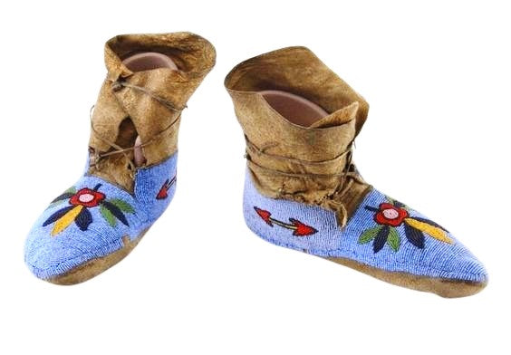 Native American Style Handmade Beaded Powwow Dance Moccasin PMC625