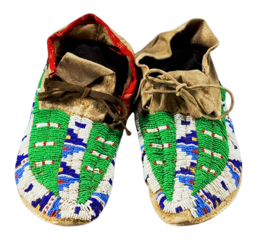Native American Style Handmade Beaded Powwow Dance Moccasin PMC649
