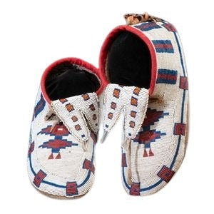 Native American Style Handmade Beaded Powwow Dance Moccasin PMC804