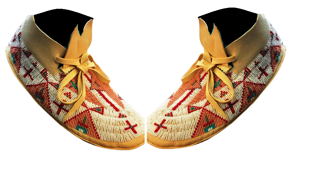 Native American Style Handmade Beaded Powwow Dance Moccasin PMC653