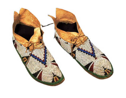 Native American Style Handmade Beaded Powwow Dance Moccasin PMC663
