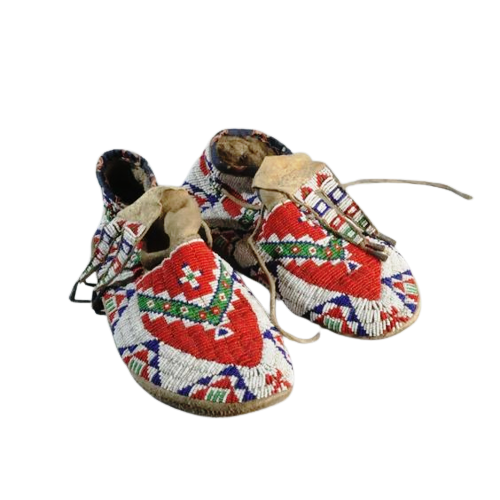 Native American Style Handmade Beaded Powwow Dance Moccasin PMC665