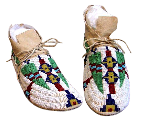 Native American Style Handmade Beaded Powwow Dance Moccasin PMC666