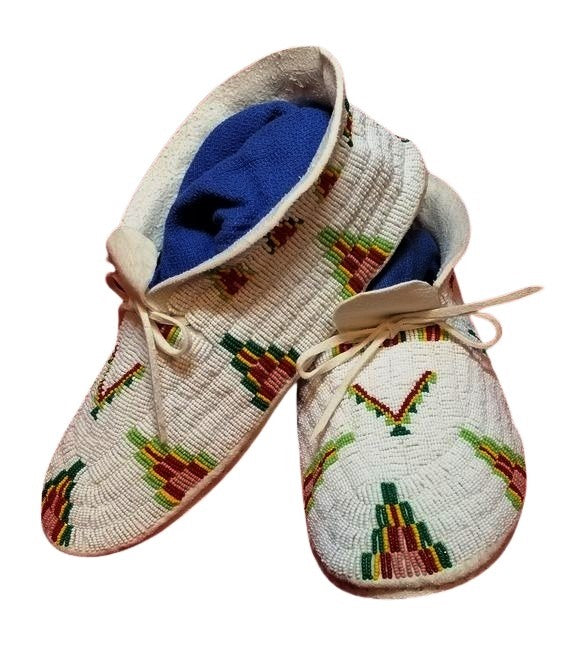 Native American Style Handmade Beaded Powwow Dance Moccasin PMC668