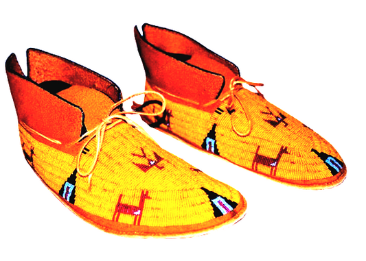 Native American Style Handmade Beaded Powwow Dance Moccasin PMC670