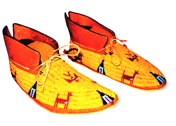 Native American Style Handmade Beaded Powwow Dance Moccasin PMC670