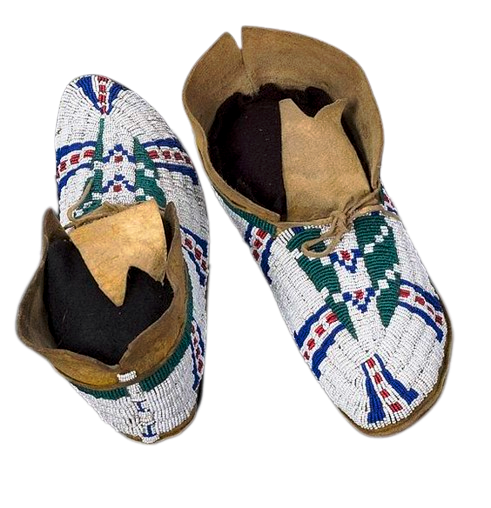 Native American Style Handmade Beaded Powwow Dance Moccasin PMC671