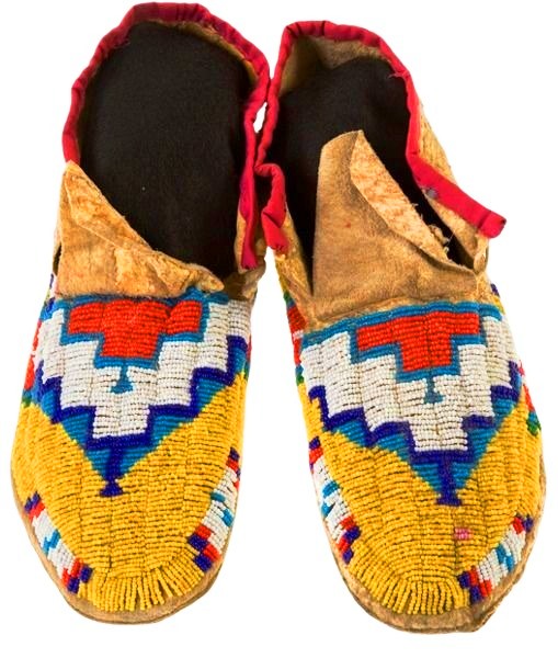 Native American Style Handmade Beaded Powwow Dance Moccasin PMC702