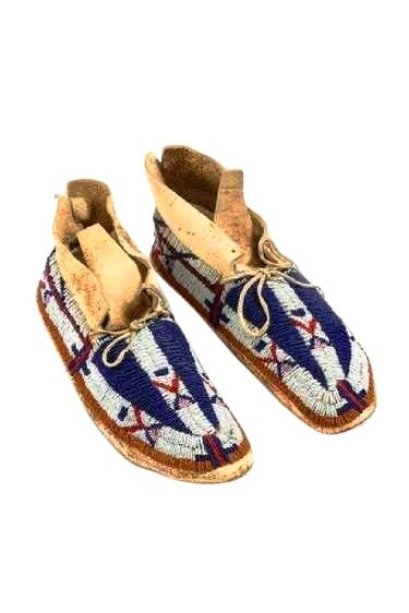 Native American Style Handmade Beaded Powwow Dance Moccasin PMC704