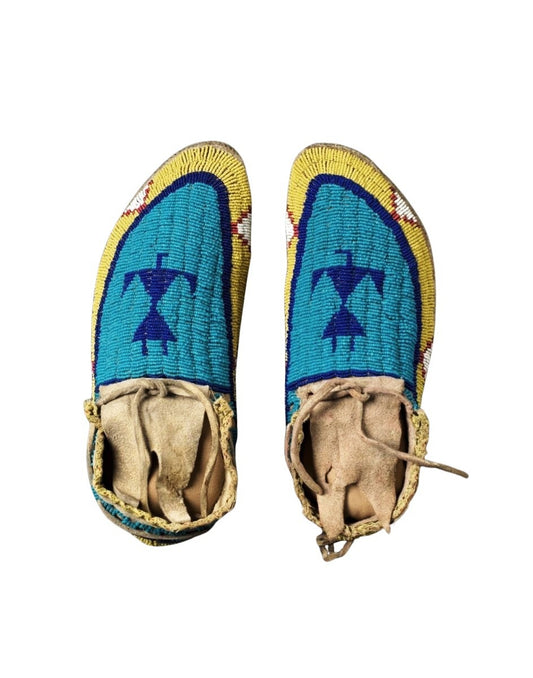 Native American Style Handmade Beaded Powwow Dance Moccasin PMC705