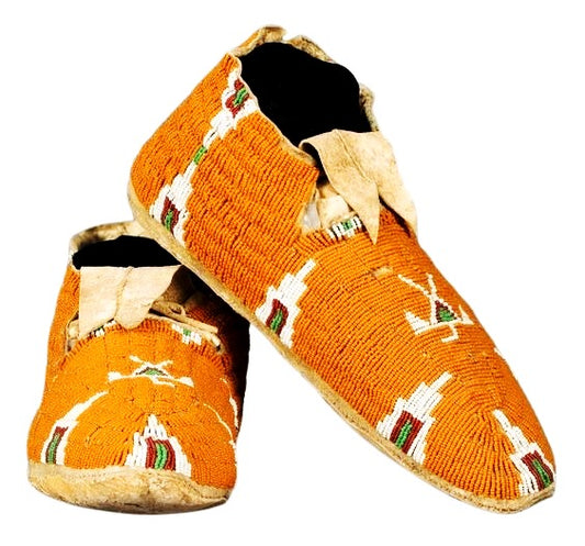 Native American Style Handmade Beaded Powwow Dance Moccasin PMC738
