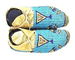Native American Style Handmade Beaded Powwow Dance Moccasin PMC758