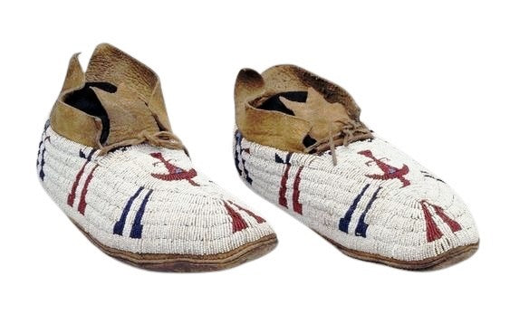 Native American Style Handmade Beaded Powwow Dance Moccasin PMC760