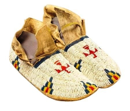 Native American Style Handmade Beaded Powwow Dance Moccasin PMC787