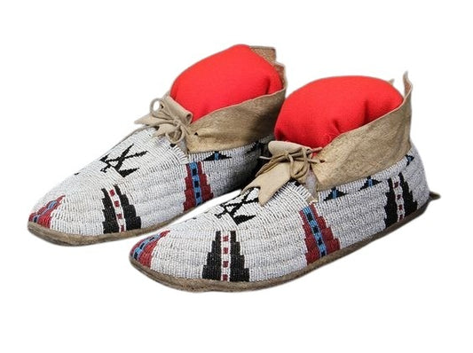 Native American Style Handmade Beaded Powwow Dance Moccasin PMC797