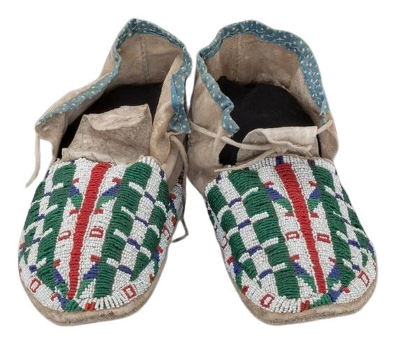 Native American Style Handmade Beaded Powwow Dance Moccasin PMC799