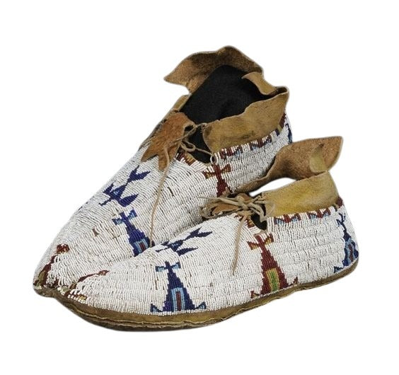 Native American Style Handmade Beaded Powwow Dance Moccasin PMC802