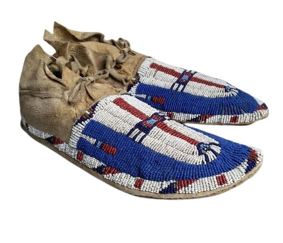 Native American Style Handmade Beaded Powwow Dance Moccasin PMC803