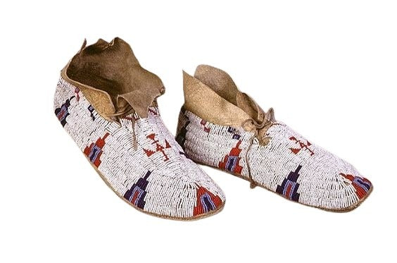 Native American Style Handmade Beaded Powwow Dance Moccasin PMC806