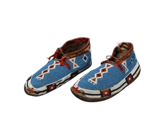 Native American Style Handmade Beaded Powwow Dance Moccasin PMC809