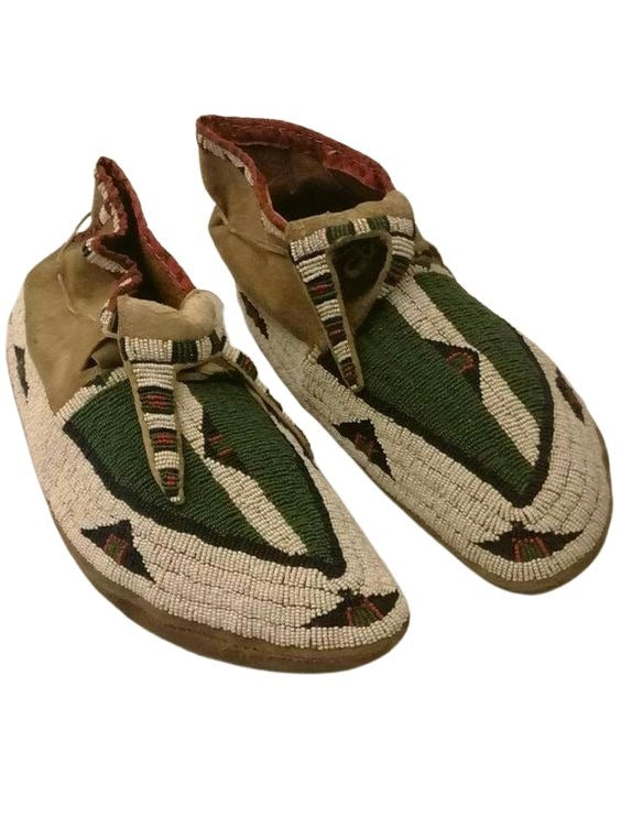 Native American Style Handmade Beaded Powwow Dance Moccasin PMC811