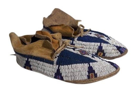 Native American Style Handmade Beaded Powwow Dance Moccasin PMC822