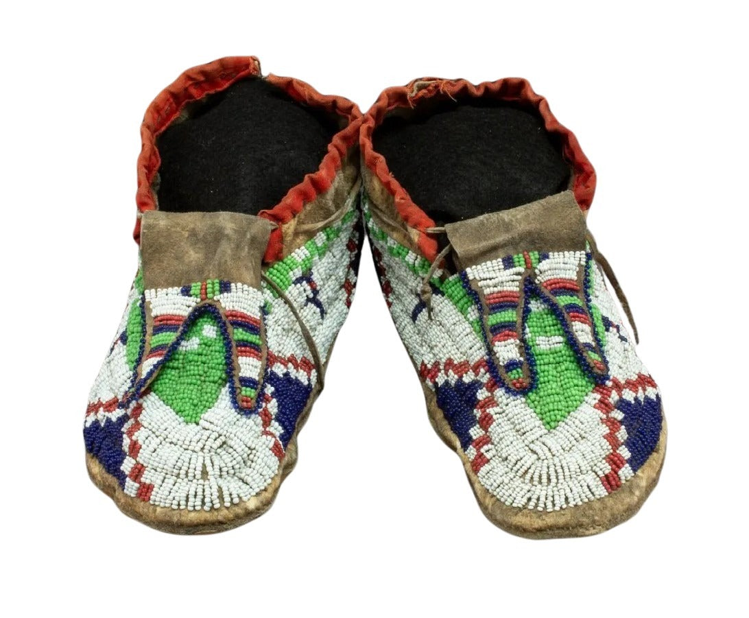 Native American Style Handmade Beaded Powwow Dance Moccasin PMC827