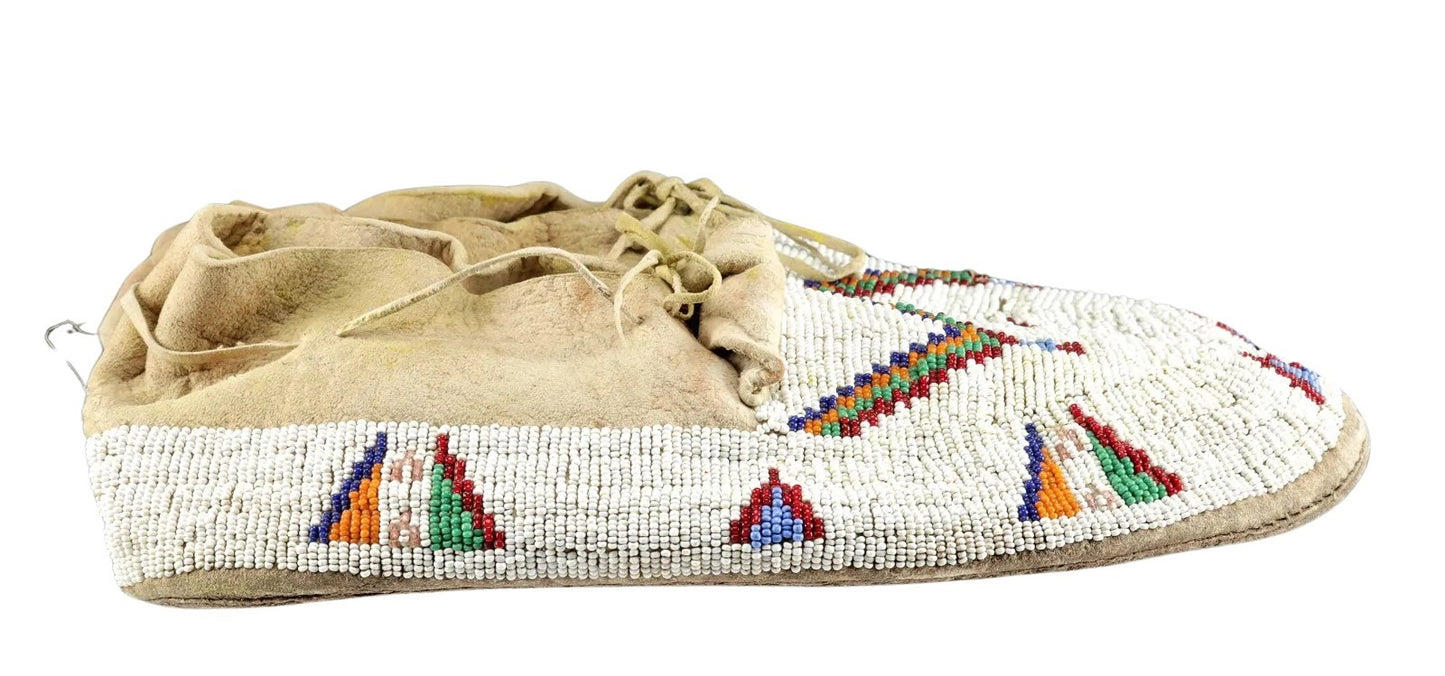 Native American Style Handmade Beaded Powwow Dance Moccasin PMC829