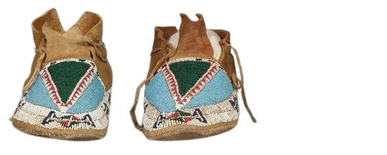Native American Style Handmade Beaded Powwow Dance Moccasin PMC831