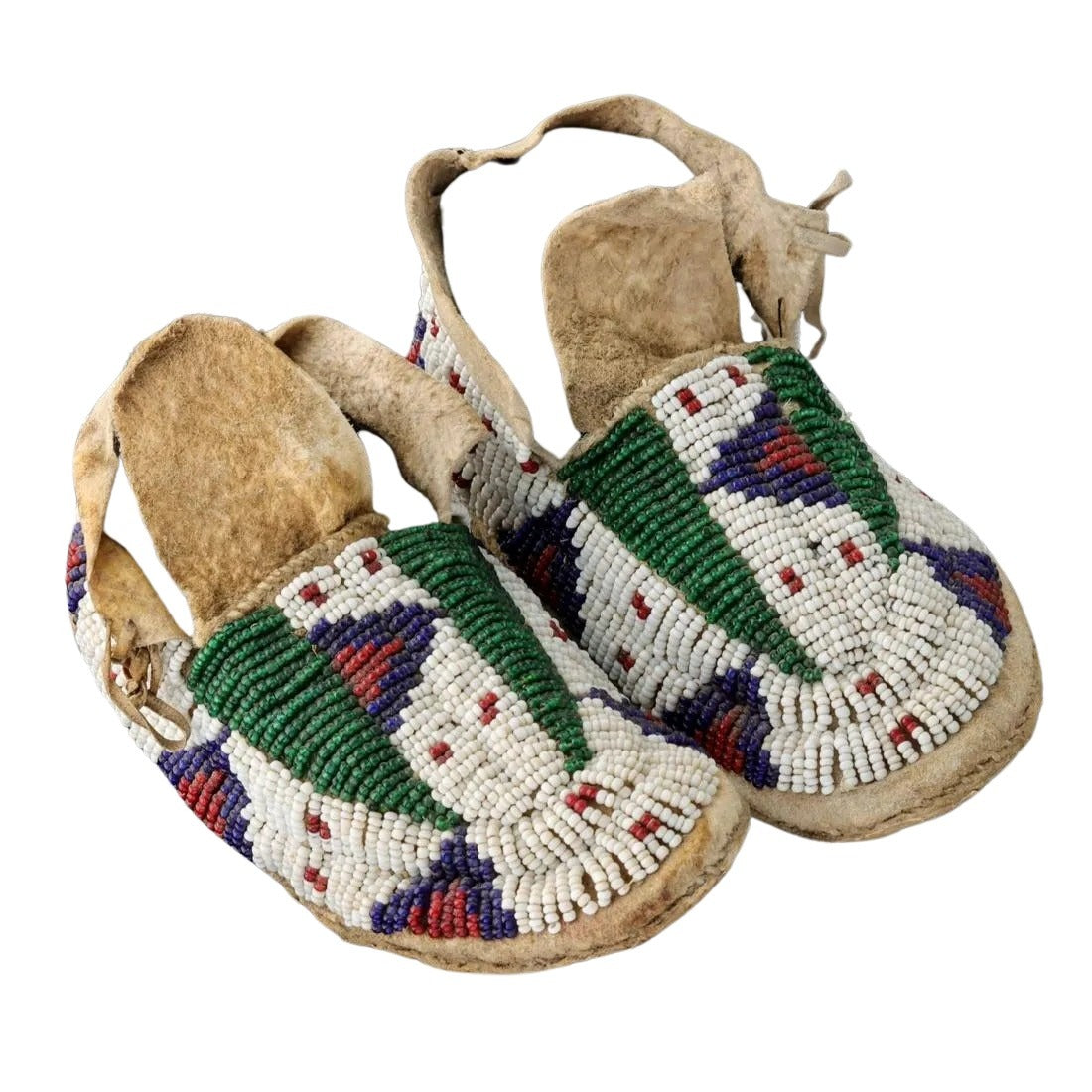 Native American Style Handmade Beaded Powwow Dance Moccasin PMC833