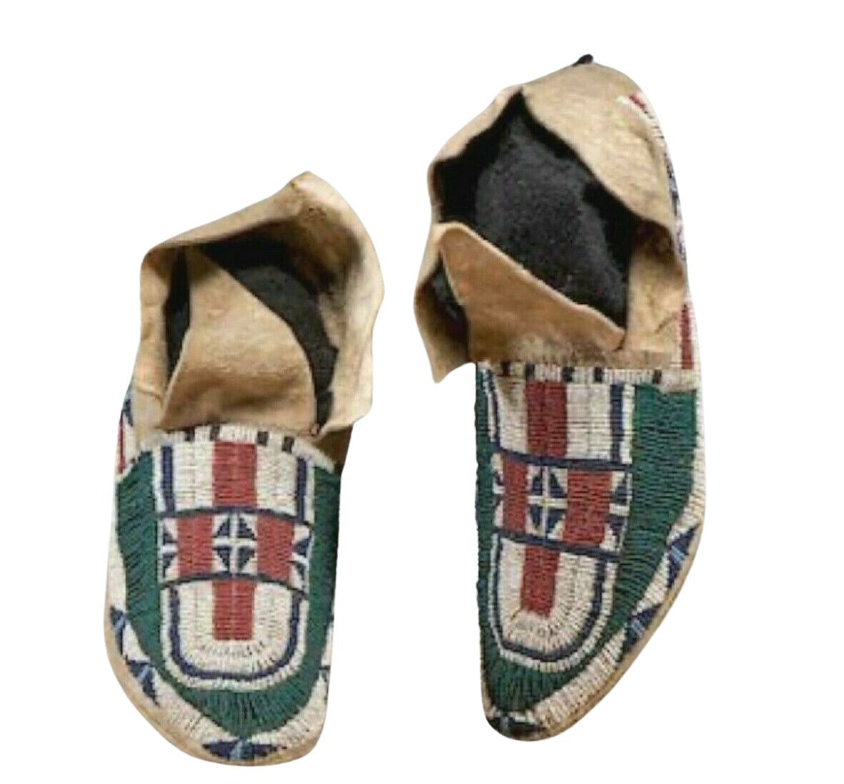 Native American Style Handmade Beaded Powwow Dance Moccasin PMC838
