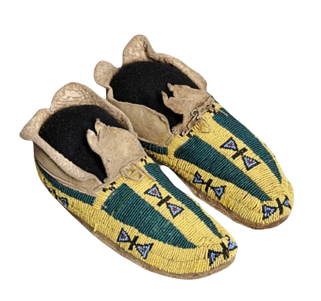 Native American Style Handmade Beaded Powwow Dance Moccasin PMC839