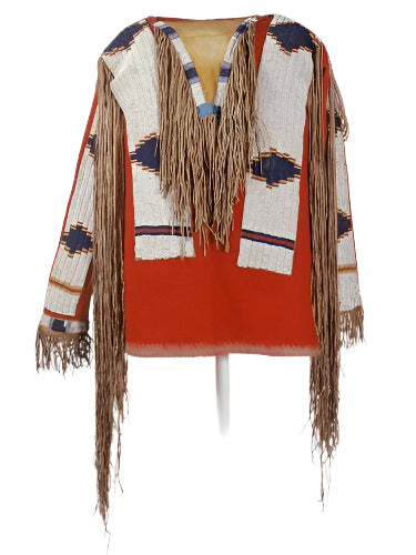 Native American Style Handmade Powwow Beaded War Shirt PWS1152