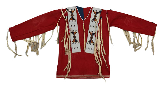 Native American Style Handmade Powwow Beaded War Shirt PWS1156