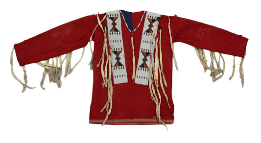 Native American Style Handmade Powwow Beaded War Shirt PWS1156