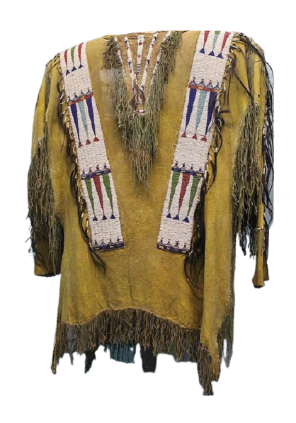 Native American Style Handmade Powwow Beaded War Shirt PWS1351