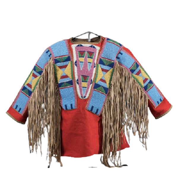 Native American Style Handmade Powwow Beaded War Shirt PWS1812