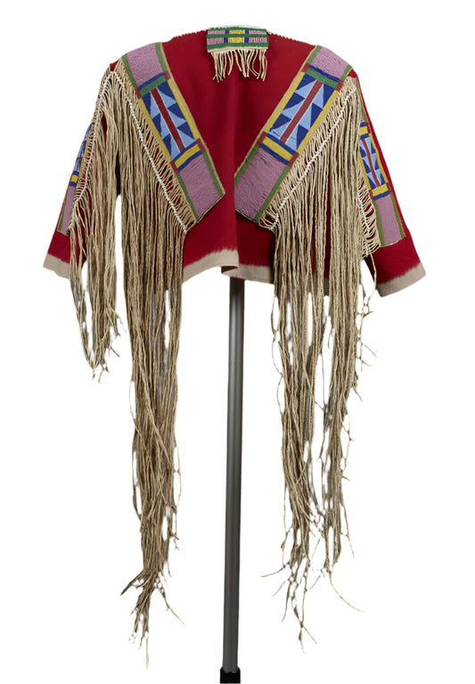 Native American Style Handmade Powwow Beaded War Shirt PWS1851