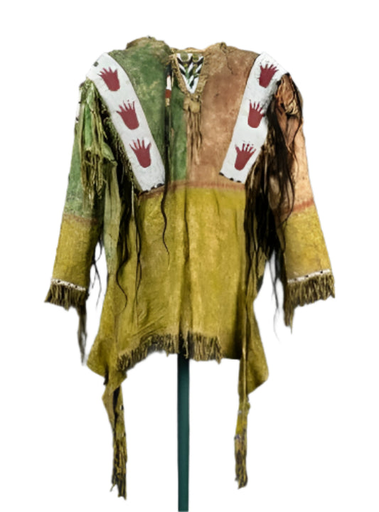Native American Style Handmade Powwow Beaded War Shirt PWS3036
