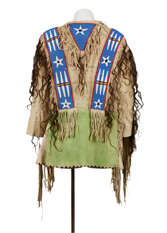 Native American Style Handmade Powwow Beaded War Shirt PWS3227