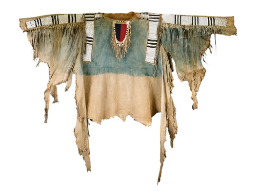 Native American Style Handmade Powwow Beaded War Shirt PWS3301
