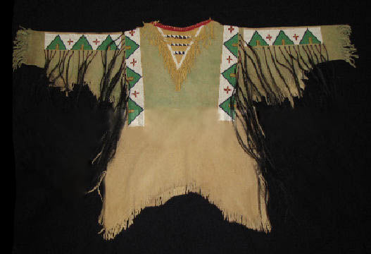 Native American Style Handmade Powwow Beaded War Shirt PWS3692