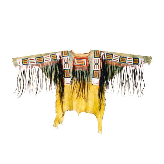 Native American Style Handmade Powwow Beaded War Shirt PWS3822